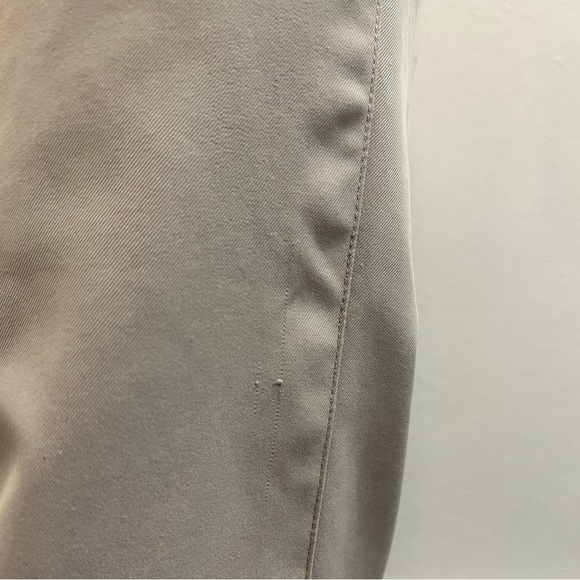 Peter Millar Durham Performance Flat Front Pants, Khaki - Picture 7 of 9